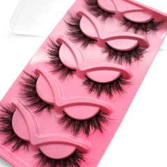 5 Pairs Thick Curling 18mm Fluffy False Eyelashes