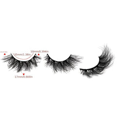 5 Pairs Thick Curling 18mm Fluffy False Eyelashes
