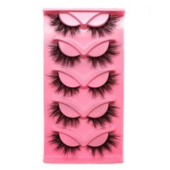 5 Pairs Thick Curling 18mm Fluffy False Eyelashes
