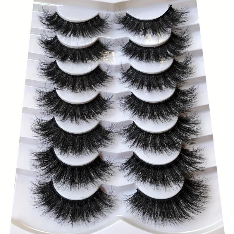 20mm Fluffy Exaggerated False Eyelashes 8D 7 Pairs