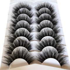 20mm Fluffy Exaggerated False Eyelashes 8D 7 Pairs