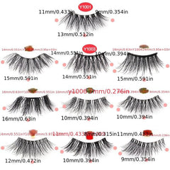 10 Pairs Half Lashes Clear Band Eye Elongated Eyelashes Natural Volume Thick