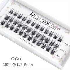DIY Eyelash Extensions 36 Clusters C D Curl 13 15mm