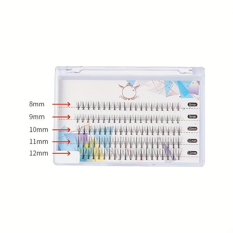 Volume Cluster Lashes 100pcs DIY Eyelash Extension Kit C Curl 8 12mm
