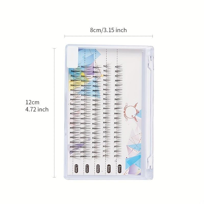 Volume Cluster Lashes 100pcs DIY Eyelash Extension Kit C Curl 8 12mm