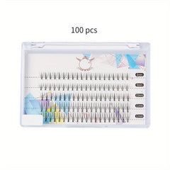 Volume Cluster Lashes 100pcs DIY Eyelash Extension Kit C Curl 8 12mm