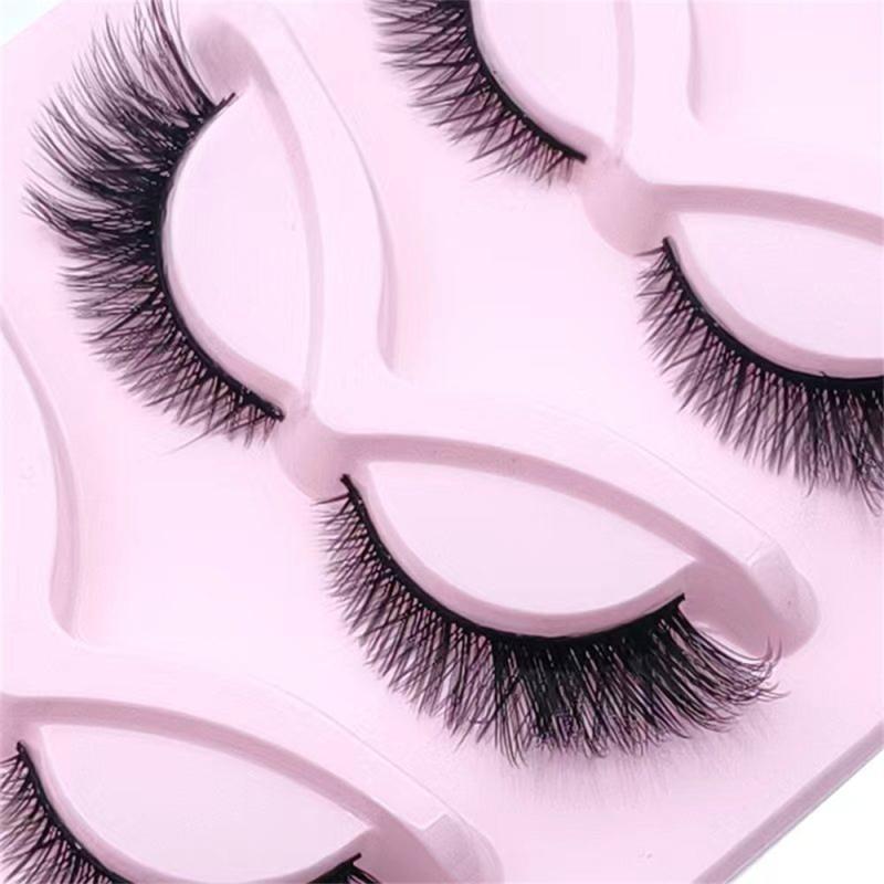 5 Pairs Fox Eye Lashes 3D Winged End Eye Elongated EyeLashes Mink Eyelashes