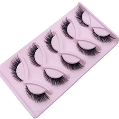 5 Pairs Fox Eye Lashes 3D Winged End Eye Elongated EyeLashes Mink Eyelashes