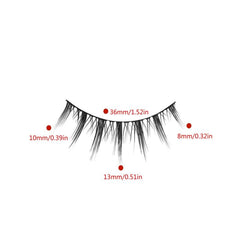 5 Pairs Natural Look Full Strip Faux Mink False Eyelashes