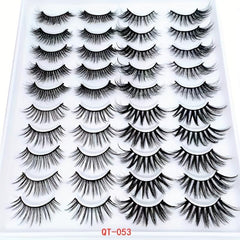 20 Pairs 3D Fluffy Strip Faux Mink Lashes