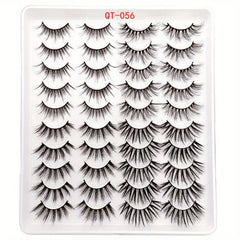 20 Pairs 3D Fluffy Strip Faux Mink Lashes