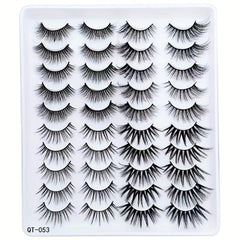 20 Pairs 3D Fluffy Strip Faux Mink Lashes