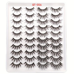 20 Pairs 3D Fluffy Strip Faux Mink Lashes