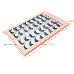 16 Pairs False Eyelashes 3D Natural Thick Soft Faux Mink Hair Curling Eyelashes