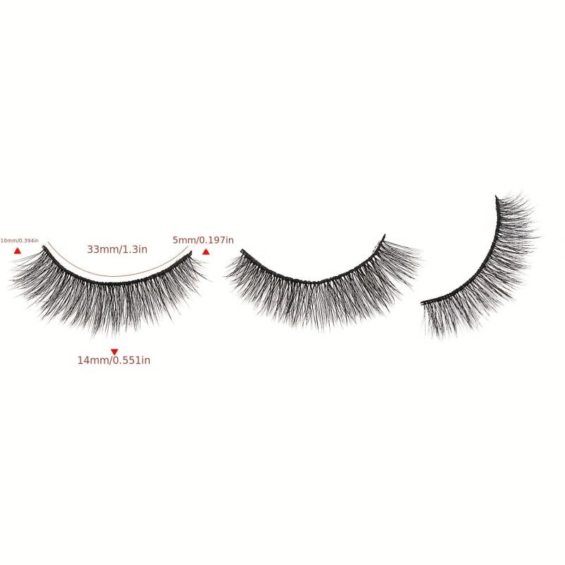 3D Natural False Eyelashes Fluffy Slender Volume Lashes