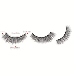 3D Natural False Eyelashes Fluffy Slender Volume Lashes