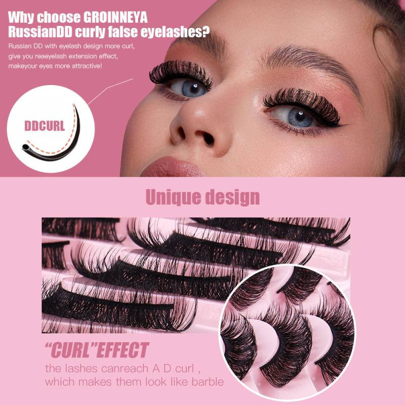30 Pairs 3D Faux Mink Lashes Natural False Eyelashes Dramatic Volume Lashes