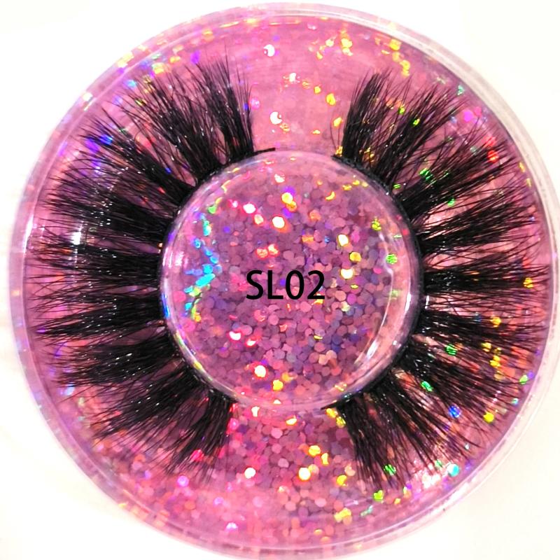 10 20 30 50 100Pairs 3D False Lashes Fluffy Curling Gift for Women