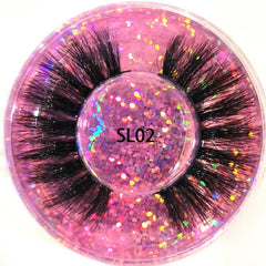 10 20 30 50 100Pairs 3D False Lashes Fluffy Curling Gift for Women