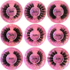 10 20 30 50 100Pairs 3D False Lashes Fluffy Curling Gift for Women