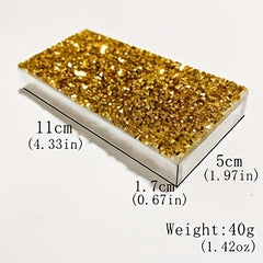 3pcs Rhinestone Decor Eyelashes Packaging Box Bling Bling Eyelash Boxes Lash Box