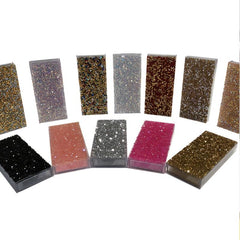 3pcs Rhinestone Decor Eyelashes Packaging Box Bling Bling Eyelash Boxes Lash Box