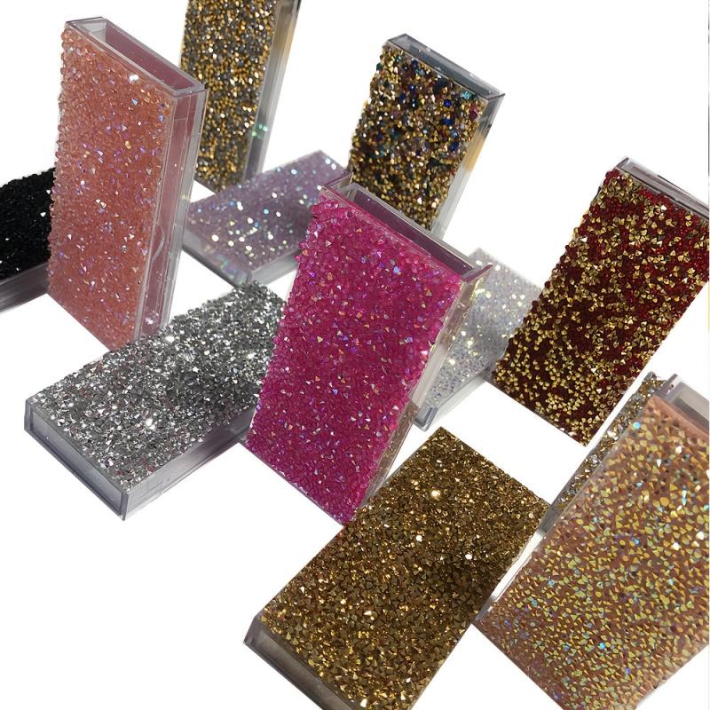 3pcs Rhinestone Decor Eyelashes Packaging Box Bling Bling Eyelash Boxes Lash Box