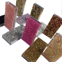 3pcs Rhinestone Decor Eyelashes Packaging Box Bling Bling Eyelash Boxes Lash Box