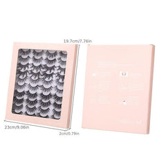 20 Pairs Faux Mink Layered Thick Crossed Messy Long Eyelashes
