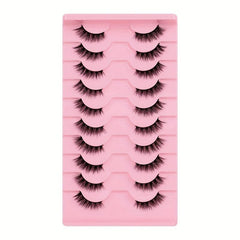 Short Cat Eye 3D Half Eyelashes 10 Pairs