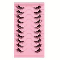 Short Cat Eye 3D Half Eyelashes 10 Pairs