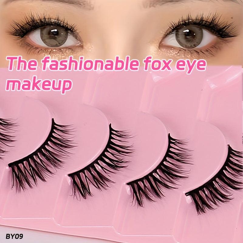 Short Cat Eye 3D Half Eyelashes 10 Pairs
