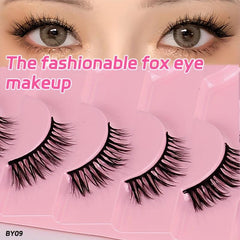 Short Cat Eye 3D Half Eyelashes 10 Pairs