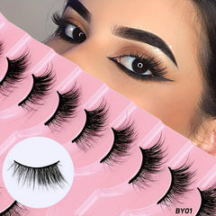 Short Cat Eye 3D Half Eyelashes 10 Pairs