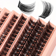 DIY Synthetic Fiber False Eyelashes Natural Thick Self grafting Cluster Lashes