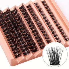 DIY Synthetic Fiber False Eyelashes Natural Thick Self grafting Cluster Lashes
