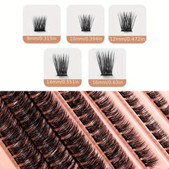 DIY Synthetic Fiber False Eyelashes Natural Thick Self grafting Cluster Lashes