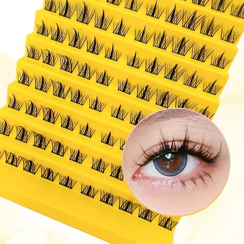 100pcs Clusters False Eyelashes DIY Natural Curling Faux Mink