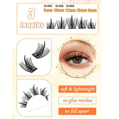 100pcs Clusters False Eyelashes DIY Natural Curling Faux Mink