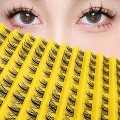 100pcs Clusters False Eyelashes DIY Natural Curling Faux Mink