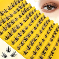 100pcs Clusters False Eyelashes DIY Natural Curling Faux Mink