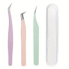 Stainless Steel Eyelash Clip False Eyelash Grafting Clip Tweezers