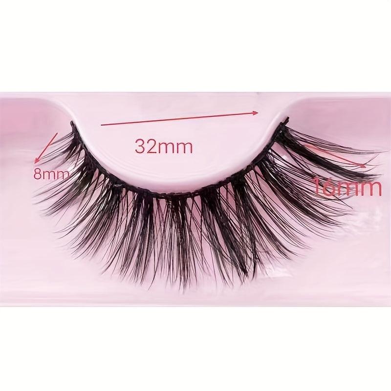 5 Pairs Natural Cross False Eyelashes Eye End Lengthening