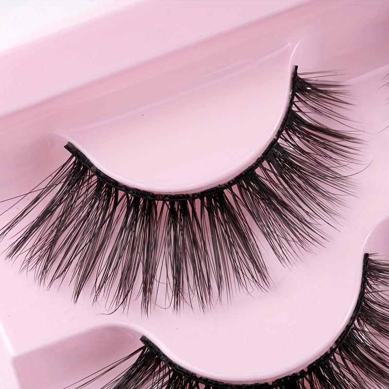 5 Pairs Natural Cross False Eyelashes Eye End Lengthening