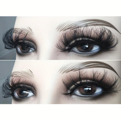14 Pairs 3D Curly Messy Faux Mink Lashes - Dramatic Look Makeup Extension