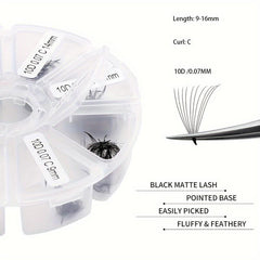 Premade Fans Cluster Lashes Extension 500 Pcs 1000 Pcs