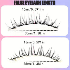 5 Pairs Soft Natural 3D Manga Lashes Daily Dating Makeup