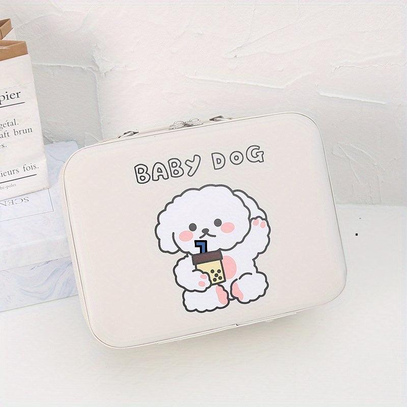 Large Capacity Cartoon Graphic Travel Toiletry Bag with Handle