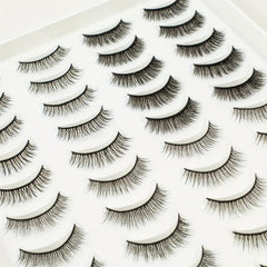 Natural Style False Eyelashes - 20 Pairs