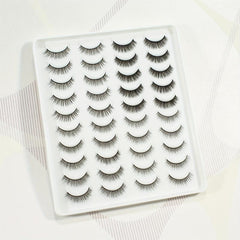 Natural Style False Eyelashes - 20 Pairs